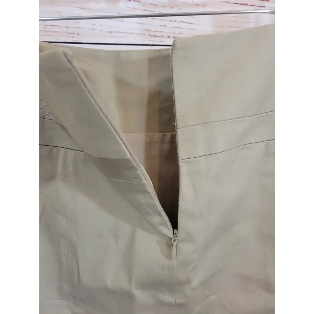 NWT Atelier Luxe Khaki Skirt Athleisure‎ Active Tan Stretch Women's Size 2P